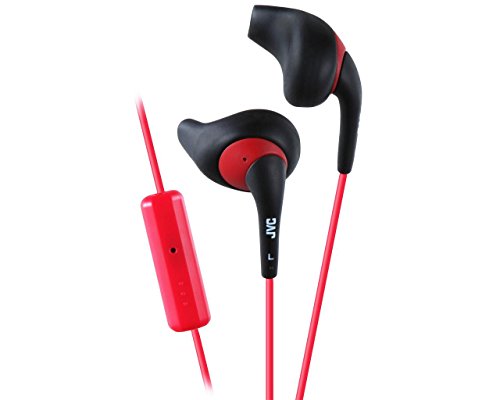 Jvc Gumy Sport Headset Binaurale Con Cavo Los, Nero, Rosso Cuffia E Micro – Head Set E Pick-Up (Binaural, Cuffie, Nero, Rosso, 200 Mw, Via Cavo, 1 M)