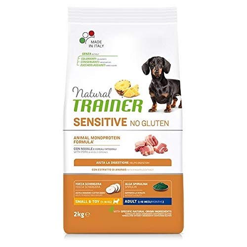 Trainer Natural Sensitive No Gluten Small & Toy Adult Con Maiale 2 Kg