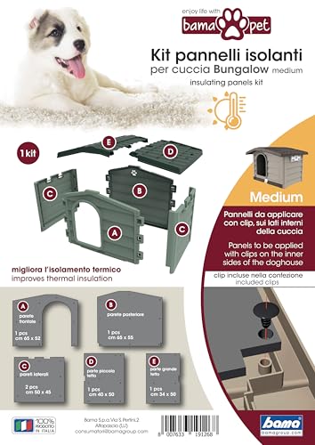 Bama Kit Pannelli Isolanti Per Cuccia Bungalow