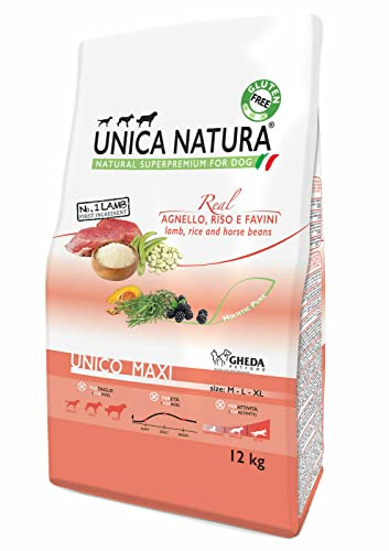 Unica Natura Unico Maxi Agnello, Riso, Favini Kg 12