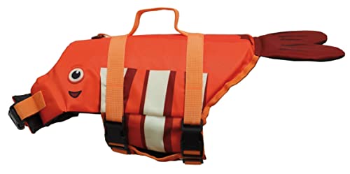Croci Clownfish - Giubbotto Di Salvataggio Per Cani, Giubbotto Salvagente Per Animali Domestici, Salvagente Gilet Con Manico Per Cani - Pesce Pagliacc