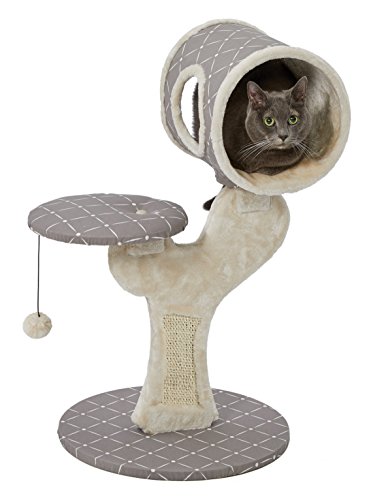 Midwest Homes For Pets Tiragraffi Per Gatti Salvador In Sisal Con Area Gioco E Relax, Motivo Fungo/Rombi, Formato Piccolo, Modello 138S-Mrd