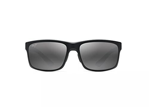 Maui Jim Occhiali Da Sole Unisex Pokowai Arch, Nero Opaco, M