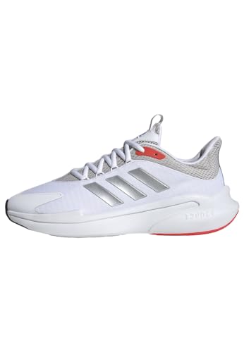 Adidas Alphaedge + Shoes, Sneakers Uomo, Ftwr White Silver Met Bright Red, 45 1/3 Eu