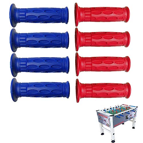 Calcio Balilla Roberto Sport Competition, Omologato Ficb, Serie Completa 8 Manopole Pro Italy Professionali Colori Rosso, Blu