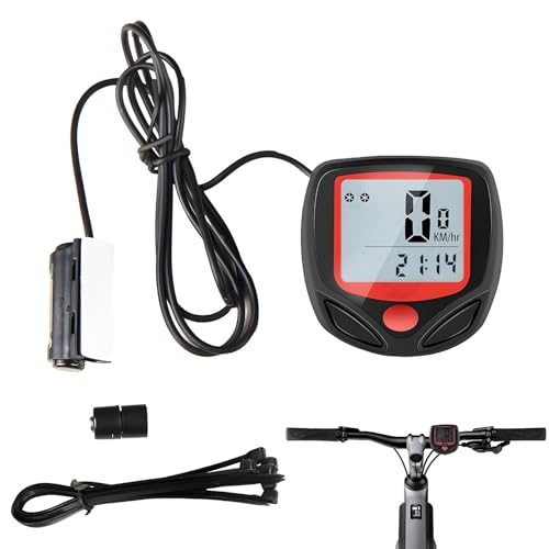 Computer Di Bicicletta,Contachilometri Bici, 15 Funzioni,Impermeabile Bici Computer Per Tachimetro Bici Ciclocomputer, Rilevazione Della Velocità, Chi
