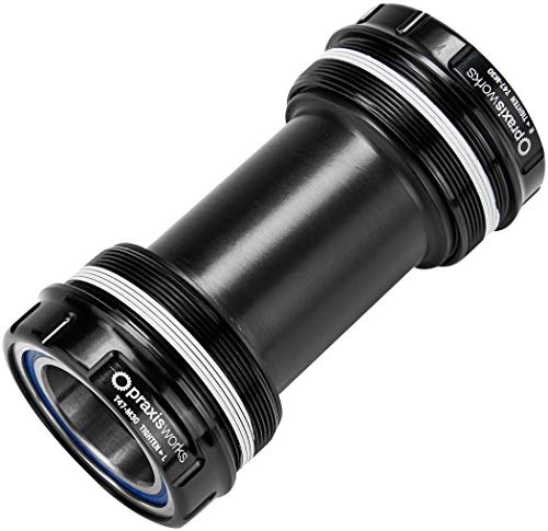 Praxis Nero Pedalier M30 T47 Thr 68/73 Mm (Road/Mtn) 47-0000, Adulti Unisex, Standar