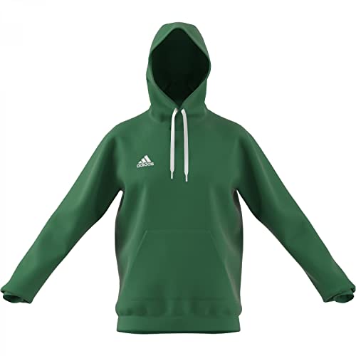 Adidas Uomo Entrada 22 Sweat Hoodie, Team Green/White, L