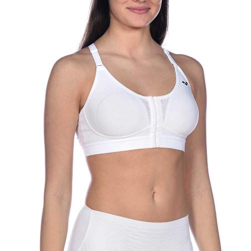Arena Sujetador Flora D-Cup, Reggiseno Sportivo Donna, Bianco, 95