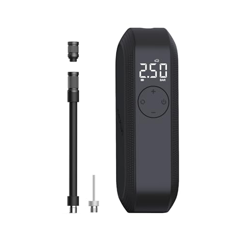 Cycplus Compressore D'Aria Elettrico Portatile 150 Psi, Gonfiatore Ricaricabile Per Pneumatici Di Biciclette, Auto, Moto E Palloni Con Display Led E S