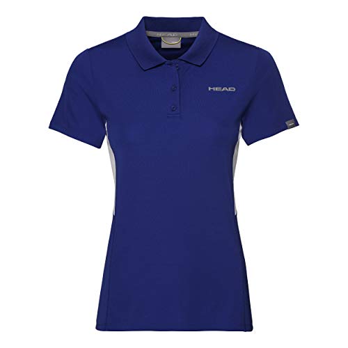 Head Club Tech Polo Shirt W, Donna, Blu Reale, Xs