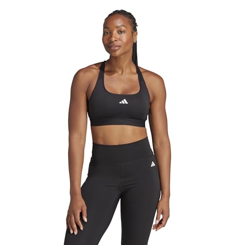 Adidas Reggiseno Sportivo Da Donna Powerreact Per Allenamento Medio, Xlab Nero