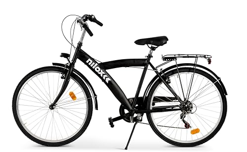 Nilox Nxmb20V3, Bicicletta Donna E Uomo Città Con Telaio In Acciaio, City Bike Uomo E Donna Con Cambio Shimano E Freni V-Brake , Bici Donna E Uomo 26'