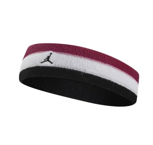 Nike Jordan Jumpman Terry - Fascia Per Capelli, Colore Rosso Cardinale/Bianco/Nero, Taglia Unica, J.100.4299.675.Os