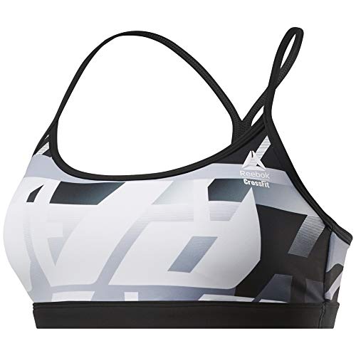Reebok Cf Skinny Strap Bra – Amrap – Reggiseno Sportivo Da Donna, Donna, Reggiseno Sportivo, Fk4381, Grigio (Sterling Grey), Xxs