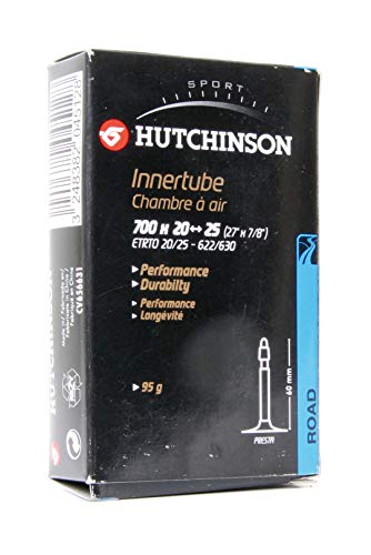 Hutchinson, Blister 2 Camere Road 700 X 28-35, Valvola Schrader (Gorda), 40 Mm Unisex-Adulto, Nero, Estándar