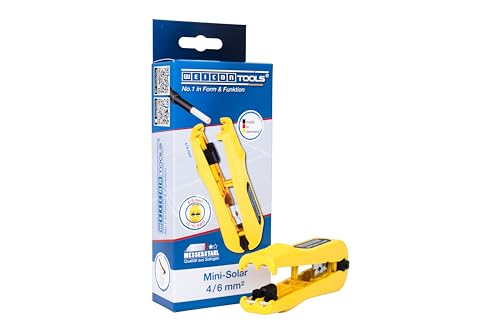 Weicon Tools Mini Solar 4/6 Mm², Spelafili Per Cavo Solare E Fotovoltaico, Area Di Lavoro 4 & 6 Mm²