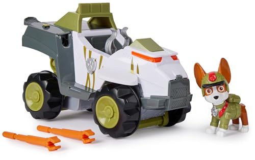 Paw Patrol Jungle Pups, Veicolo Scimmia Di Tracker, Veicolo Giocattolo Con Personaggio Tracker Da Collezione, Giocattoli Per Bambini E Bambine Dai 3 A