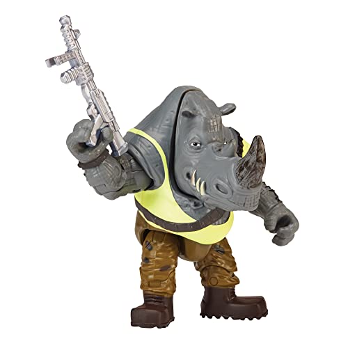 Teenage Mutant Ninja Turtles: Mutant Mayhem Rocksteady Basic Action Figure Da 10,2 Cm Ragazzi Da 4 A 7 Anni E Fan Di Tmnt