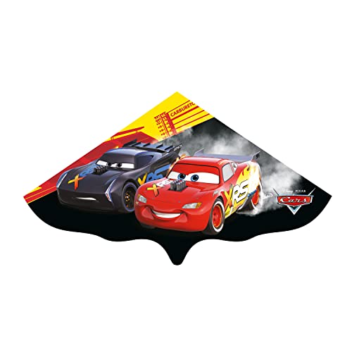 Günther Flugspiele 1182 - Aquilone Per Bambini Disney Cars Lightning Mcqueen, Pronto Al Volo, Monofilo In Robusto Foil Dai 4 Anni Poi