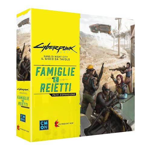 Asmodee - Cyberpunk 2077: Gang Di Night City, Famiglie E Reietti - Espansione Gioco Da Tavolo, 14+ Anni, 1-4 Giocatori, 90-120 Min., Edizione In Itali