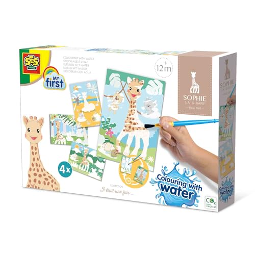 Ses Creative 14490 Sophie La Girafe - Colorazione Con Acqua, Vari