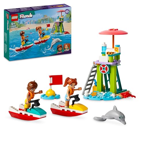 Lego Friends Moto D’Acqua, Giochi Di Ruolo Per Bambine E Bambini Da 5 Anni Con 2 Mini Bamboline E Delfino, Giocattoli Da Bagnino Sulla Spiaggia Di Hea
