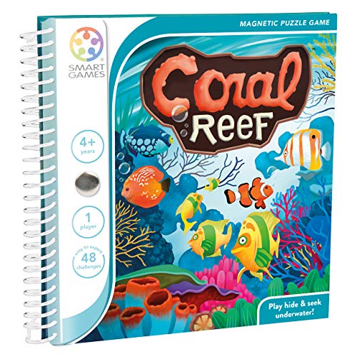 Smartgames - Coral Reef, Magnetic Puzzle Game With 48 Challenges, 4+ Years