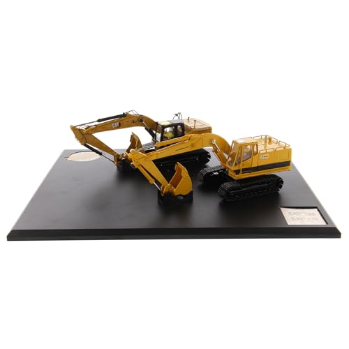 Diecast Masters 85715-Escavatore Caterpillar Evolution Set Con Libro 225 E Cat 323, Scala 1:50, Circa 6,3 X 8,0 X 16,3 Cm, Da 14 Anni, Colore Yellow,