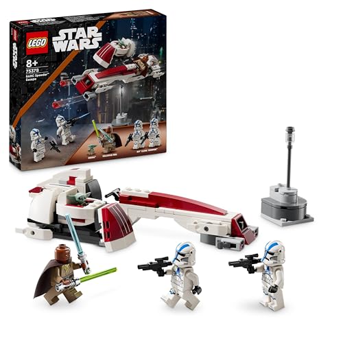 Lego Star Wars La Fuga Del Barc Speeder, Giocattolo Da Costruire Dal Film The Mandalorian, Giochi Per Bambini Da 8 Anni Con Il Personaggio Di Grogu (B
