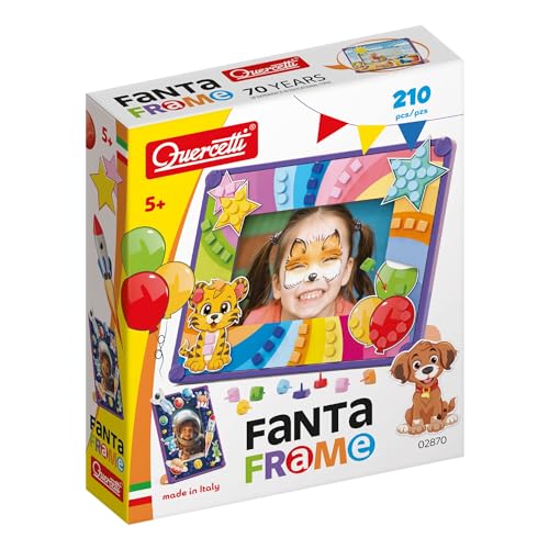 Quercetti - 2870 Fantaframe, Cornice Personalizzata Con Chiodini, Multicolore, 2870