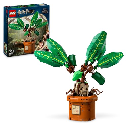 Lego Harry Potter Mandragola, Personaggio Giocattolo Con Vaso Da Costruire, Creatura Magica Con Arti E Bocca Mobili, Giochi Per Bambini E Bambine Da 1