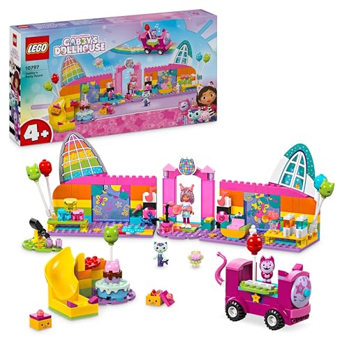 Lego La Casa Delle Bambole Di Gabby La Stanza Della Festa Di Gabby, Giochi Creativi Per Bambine E Bambini Da 4 Anni, Discoteca Giocattolo Da Costruire