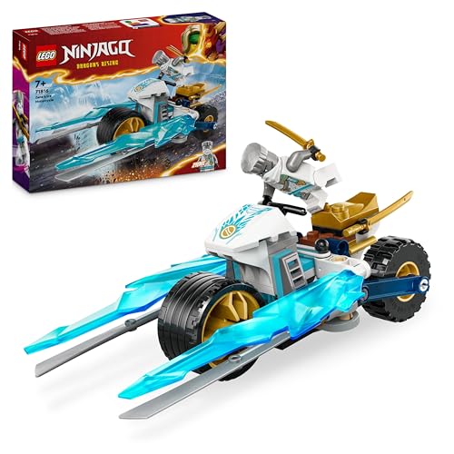 Lego Ninjago Moto Di Ghiaccio Di Zane, Veicolo Giocattolo Con Lame Mobili, Gioco D'Azione Per Bambini E Bambine 7 Anni Con 1 Minifigure Ninja Di Eroe,