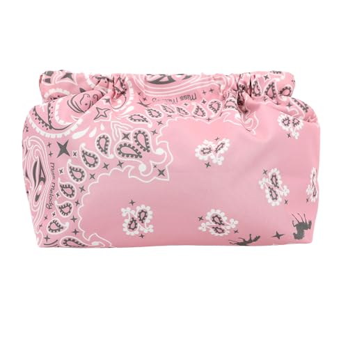 Depesche 12872 Miss Melody Cosmetici In Rosa Con Motivo Bandana, Piccola Borsa Con Chiusura A Scatto, Multicolore, 0012872