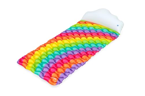 Bestway 44107 Materassino Arrotolabile Fashion Rainbow Dreams 161X76X25