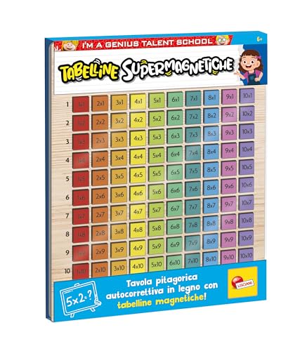 Lisciani Giochi- I'M A Genius Tabelline Supermagnetiche, 105502, Multicolore
