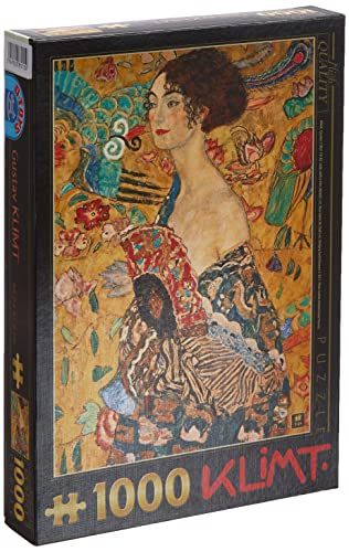 D-Toys Teile Frau Mit Fächer Puzzle 1000 Pezzi Gustav Klimt Donna Con Ventaglio, Multicolore, 70159-Kl03