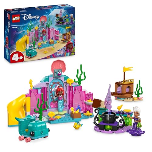 Lego ǀ Disney La Caverna Di Cristallo Di Ariel Giocattolo Da Costruire, Giochi Per Bambine E Bambini Da 4 Anni Con Il Personaggio Della Sirenetta, Rel