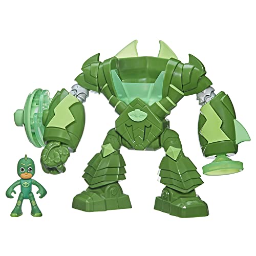 Pj Masks - Super Pigiamini, Geco Robot, Giocattolo Per Età Prescolare Con Luci E Suoni, Per Bambini Dai 3 Anni In Su, Include Action Figure Di Geco, M