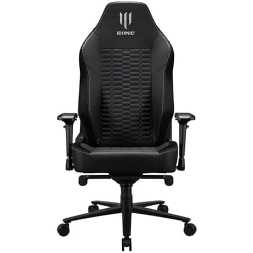 Iconic - Sedia Gaming O Da Ufficio Premium Apollon Classic Silver Ghost - Sedile Ergonomica Gamer