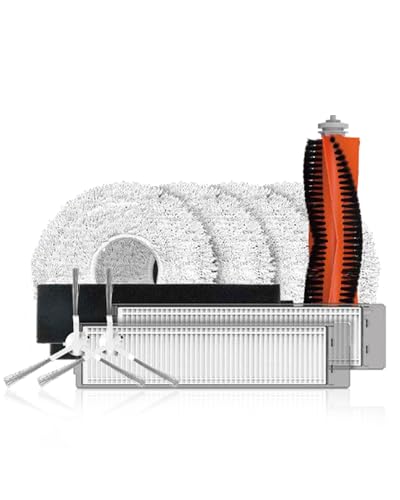 Kit Ricambi Per Ezviz Rs2 Robot Aspirapolvere Lavapavimenti, Include 1 Spazzola Principale, 2 Spazzola Laterale, 2 Filtro Ad Alta Efficienza, 2 Filtro