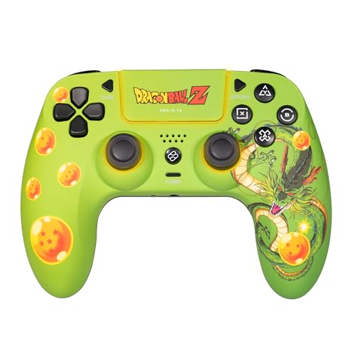Frtec – Dragon Ball Z Shenron Controller Wireless Con Luce Led Rgb Compatibile Con Pc E Ps4, Gamepad Bluetooth, Batteria Da 950Mah, 10 Ore Di Autonomi