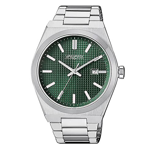 Orologio Uomo Solo Tempo Vagary By Citizen Timeless Fondo Verde Ib9-212-41