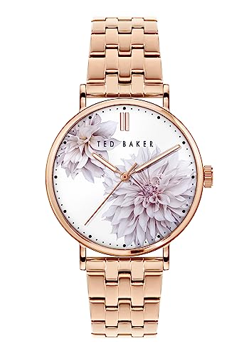 Ted Baker | Phylipa | Quadrante Floreale | Bracciale In Oro Rosa | Bkpphs120