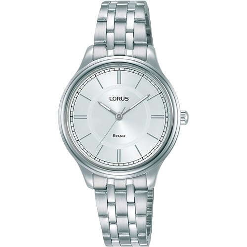 Lorus Ladies Analog Watch With Stainless Steel Bracelet & White Dial Rg207Vx9