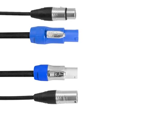 Eurolite Power-Hybrid Dmx Verbindungskabel [1X Xlr-Buchse 5 Polig - 1X Xlr-Buchse 5 Polig] 3M