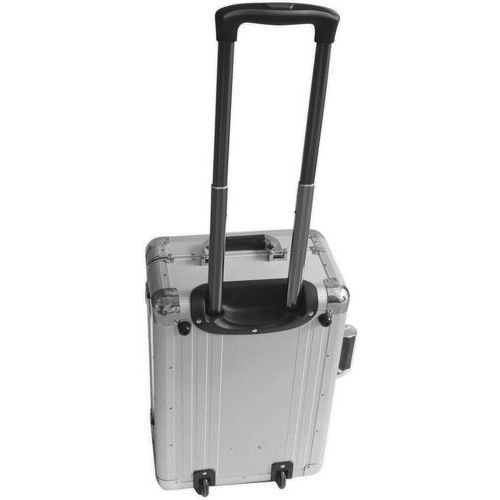 Mallette Aluminium Trolley 485x340x210mm Avec Mousse - Manutan
