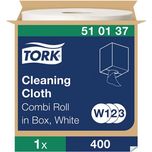Chiffon De Travail Blanc Ft L:38 Cm L:152 M - Tork