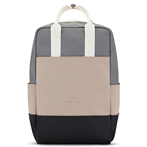 Johnny Urban Zaino Donna E Uomo Beige - Hailey - Zainetto Elegante Antifurto - Casual Zaini Per Università Lavoro Ufficio - Borsa Porta Pc 14 Pollici 